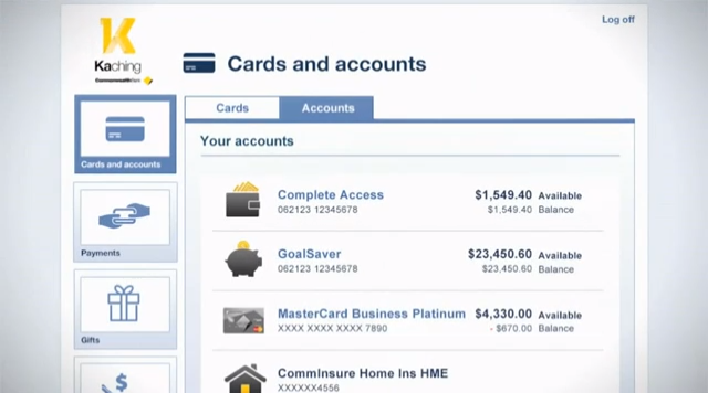 Kaching Facebook Banking Accounts