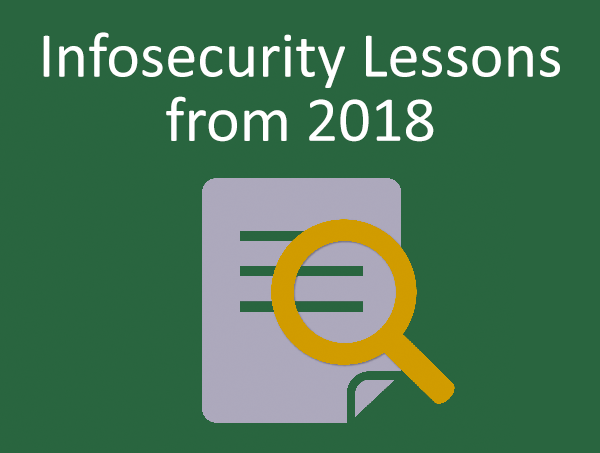 Info-Security Learning from 2018