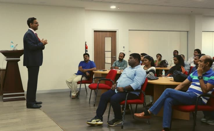 SISA's CEO, Dharshan Shanthamurthy - Addressing at ISACA Bangalore Chapter