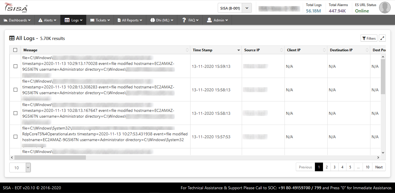 Log Monitoring Dashboard Log Monitoring Dashboard