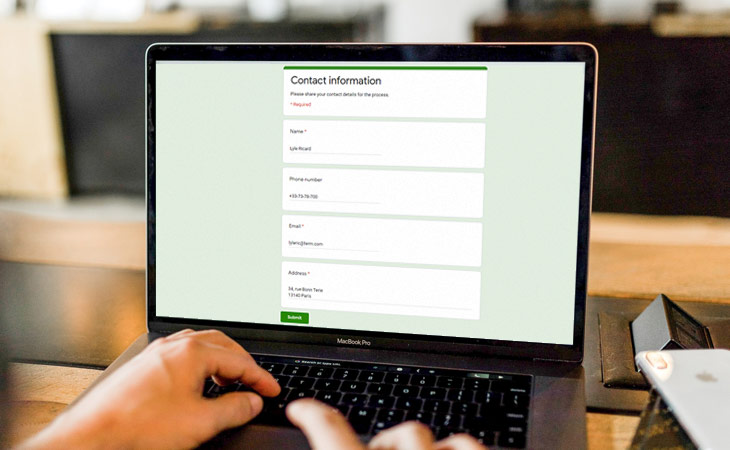 Personal Detail in Accordance to GDPR Compliance