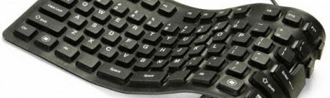 black foldable keyboard