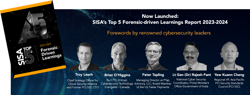 SISA Top 5 Forensic-driven learnings report launched at RSA Conference 2023
