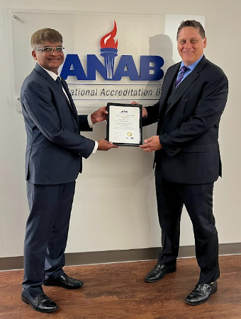 ANAB ANSI Certificate Handover