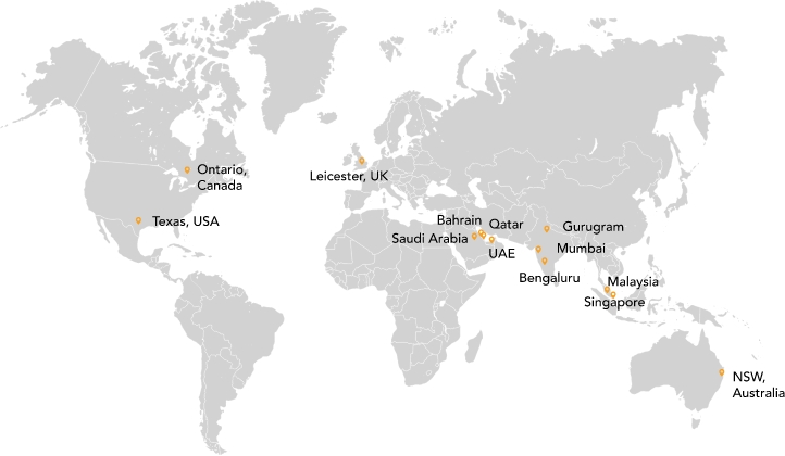 SISA office location in global map