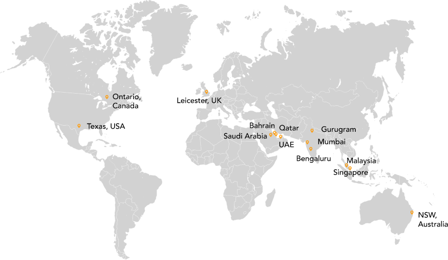 SISA office location in global map