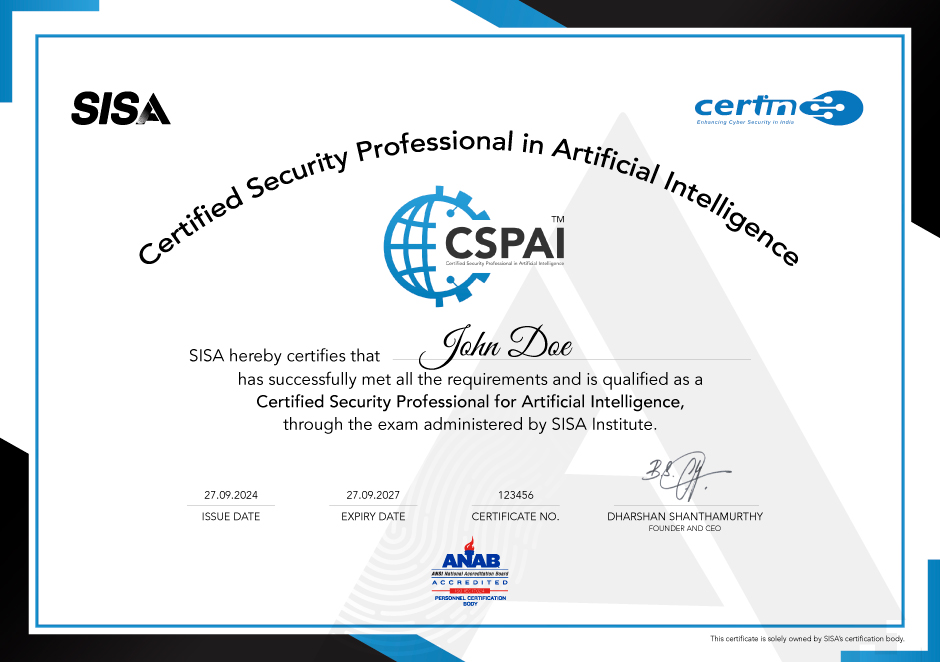 CSPAI-CERTIFICATE
